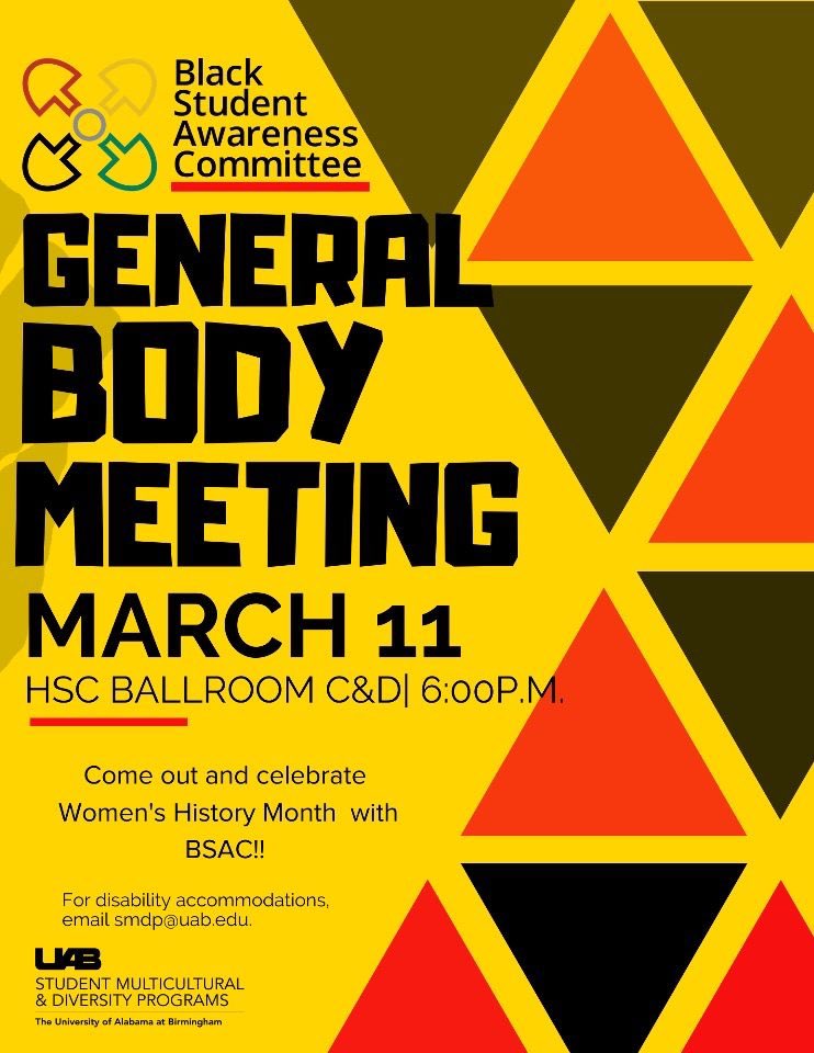 SAVE THE DATE FOR MARCH 11 🤩BSAC GENERAL BODY MEETING ! COME OUT AND JOIN