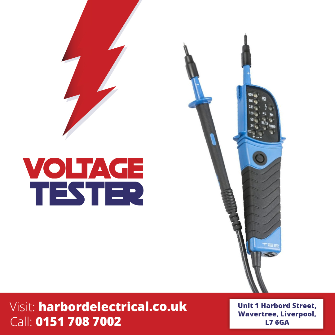 VOLTAGE TESTER 2 POLE WITH LED DISPLAY AND BUILT IN TORCH IP64 TE2