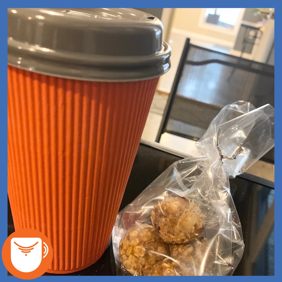 BienvenueCenter's tweet photo. To stay or to go...That is the question!🤔
☕Get a brewed coffee or hot tea plus a snack: new White Chocolate Cherry energy balls🧡 https://t.co/tbnsR52Cj4