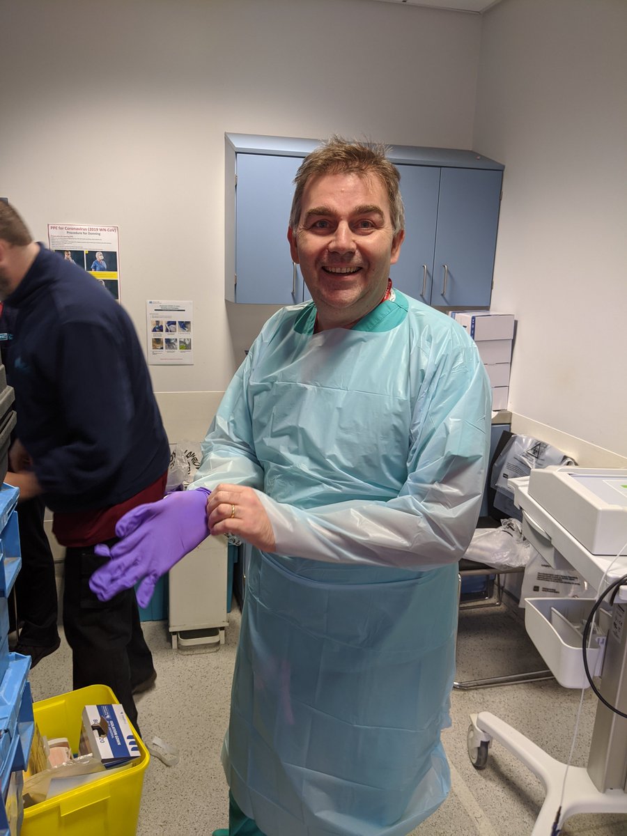 #antrimED - ED consultants on the frontline with #covid19uk patient testing - we don't just leave it to the nurses! #teamwork (it's OK as he's Scottish :) ) <a href="/millarwilson/">audrey harris</a> <a href="/drdavyg/">Davy Green</a>