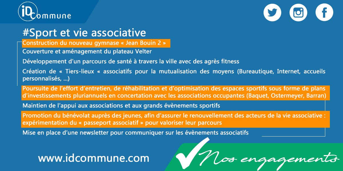 idcommune's tweet photo. #NotreProgramme pour #Houilles sur le sport et la vie associative. https://t.co/NouD1HInJX