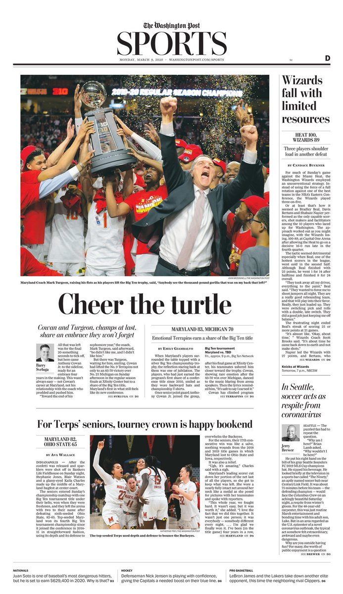 umterps's tweet photo. READ ALL ABOUT IT 📰 

Today is all about Maryland! https://t.co/Y5u8dfJuNg