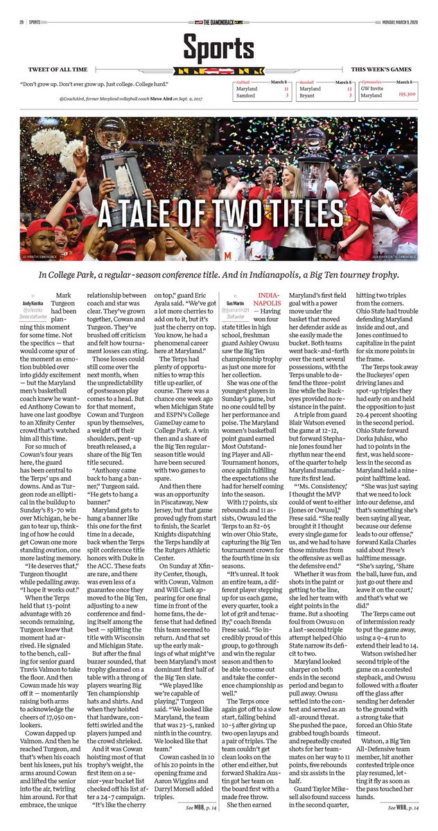 READ ALL ABOUT IT 📰 

Today is all about Maryland!