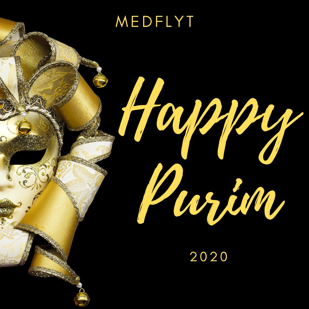 MedFlyt's tweet photo. #MedFlyt wishes everyone a #HappyPurim 
🎭 https://t.co/gGVGk4oGzT