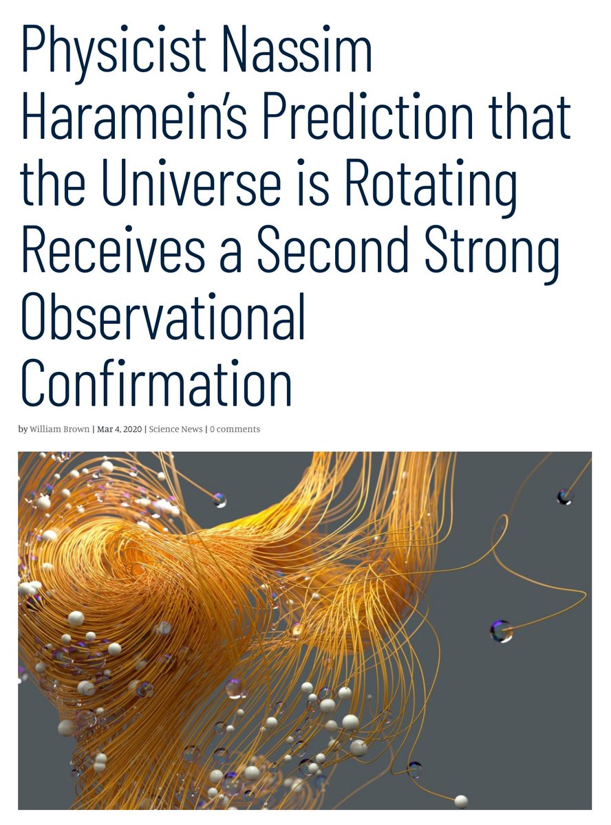 intlspacefed's tweet photo. Physicist Nassim Haramein's Prediction that the Universe is Rotating Universe Receives a Second Strong Observational Confirmation - @NassimHaramein #ResonanceScienceFoundation https://t.co/AtwejnxQ6i https://t.co/EJOjInmPP6