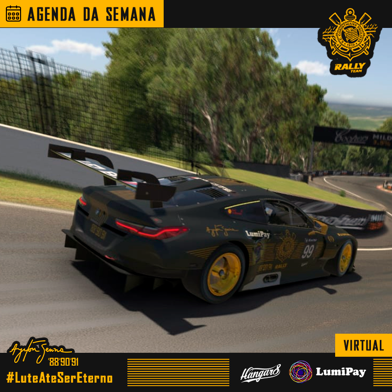 rallytimao's tweet photo. Nesta semana o Rally Timão tem uma série de compromissos no Virtual. Assista as transmissões e torça por nossos pilotos!

09/03 às 21h - IRB - Indy Anual - https://t.co/Ud0hIamDsN

14/03 às 14h - VC eSports Bandsports - https://t.co/1LL391tReM https://t.co/uvIFzVpYhB
