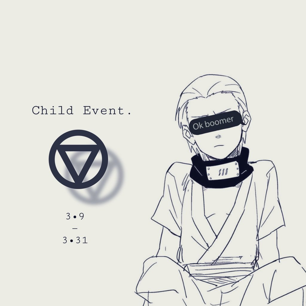 • — 💀 — •    ⎊    • — ☠️— •

                            ——

               『 
                      𝙲𝚑𝚒𝚕𝚍 𝙴𝚟𝚎𝚗𝚝
                                               』

↓     • —》#Vøøđøø《— •      ↓