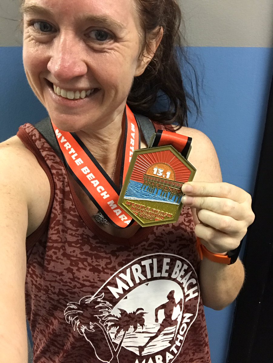 RunNerdGirl's tweet photo. #MedalMonday earned this beautiful bling (plus a shiny new PR to go with it) at the @MBMarathon this weekend.
#runmb https://t.co/Lunft19U6F