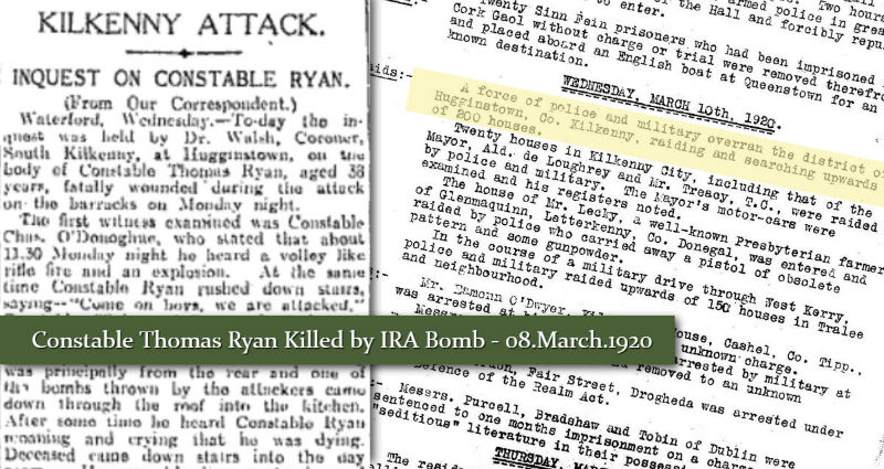 IrishNewspapers's tweet photo. IRA attack on #Hugginstown #RIC barracks #Kilkenny in which Constable Ryan is killed March 1920 #Irishhistory #Warofindependence @rothehouse Download Source
https://t.co/IqlkRPN9Aw @irishexaminer @dfpo https://t.co/GIByuqkgw8