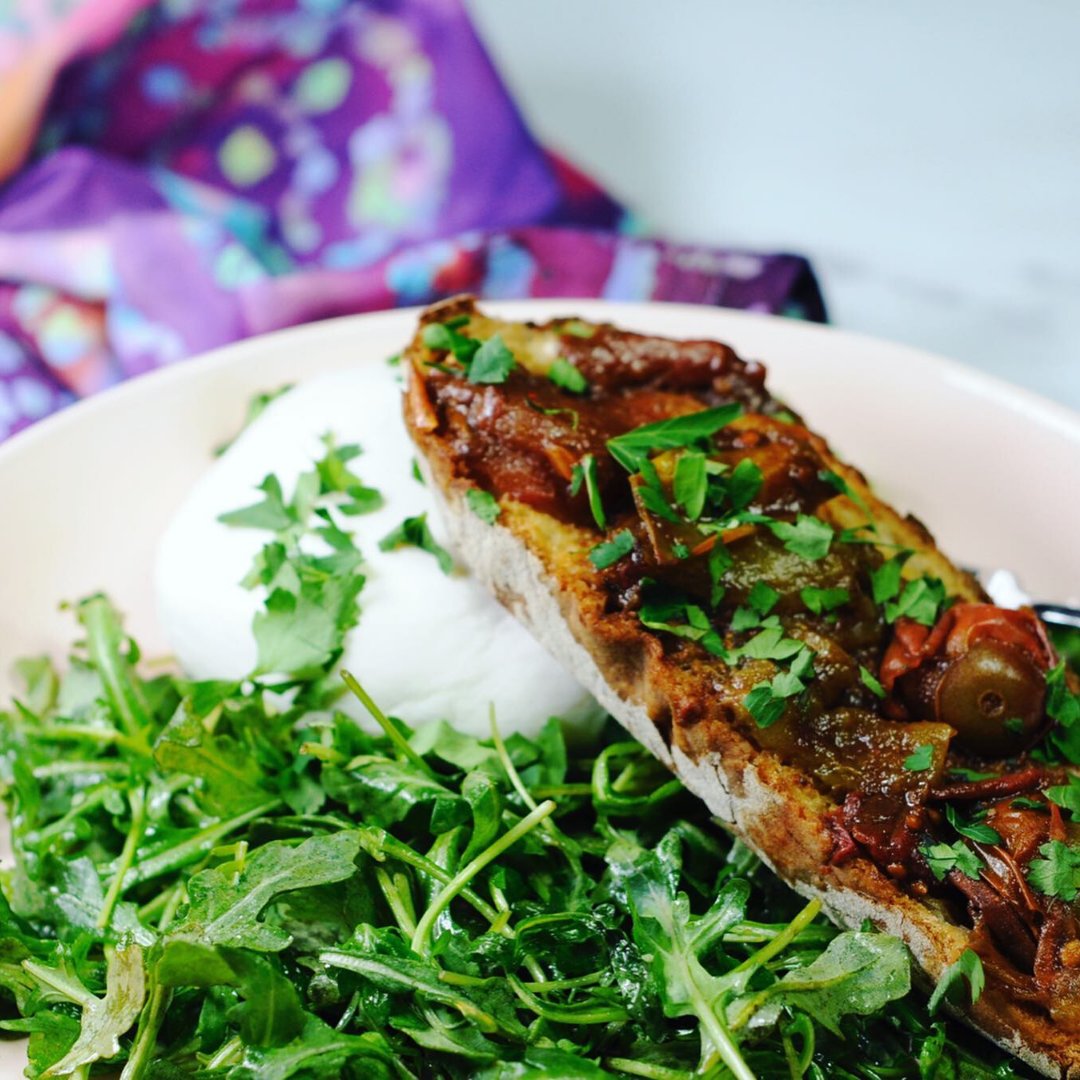 TomatoBliss's tweet photo. If you’re eating a low salt diet like me, you’re constantly searching for ways to get more flavor in your food. 

This savory breakfast #recipe with roasted heirloom tomatoes and burrata is a simple and easy way.

https://t.co/3eLkzyM7TX https://t.co/0wrVaubR5P
