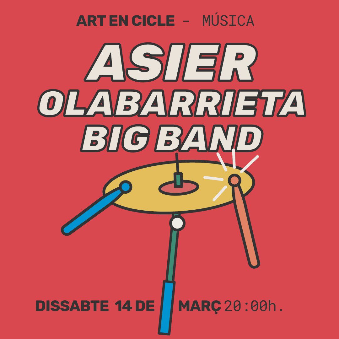 artenciclesuria's tweet photo. Sembla que el món s’hagi d’acabar 🦠però això és impossible perquè aquest dissabte tenim pla 😱 Vine a gaudir de l’espectacle musical amb més musics a d’alt de l’escenari del Foment Cultural 🎷🥁🎺🎹 Tindrem el BARt en Cicle obert des de les 19:00 #artenciclesuria #culturaalpoble https://t.co/Xd4LZkwqg1