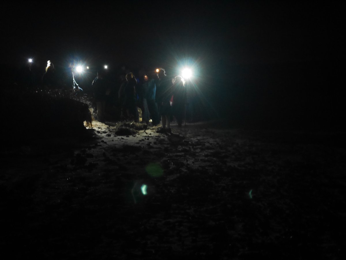 EildonRamblers's tweet photo. Spotting strange lights on the beach at #NorthBerwick on Saturday night? 
Don't worry it was a few #RamblersScottland attending #RamblersSC20, led by Danny on a torchlight walk.  
#Borders #RamblersGB https://t.co/WSoCYY1Erg