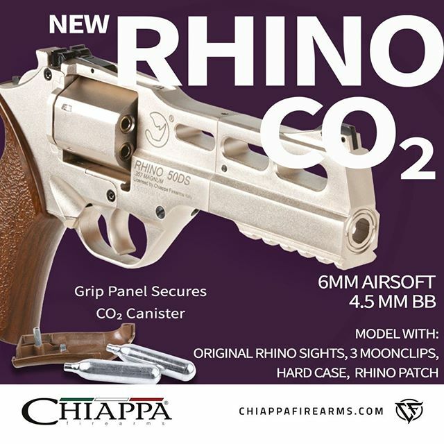 Same Rhino, different power! CO2 models coming soon 🔥

#chiappadigitalshow2020 #chiappafirearms #chiapparhino #rhino #rhinorevolver #2a #pewpew #airsoft ##rainbowsixsiege ift.tt/334D74u