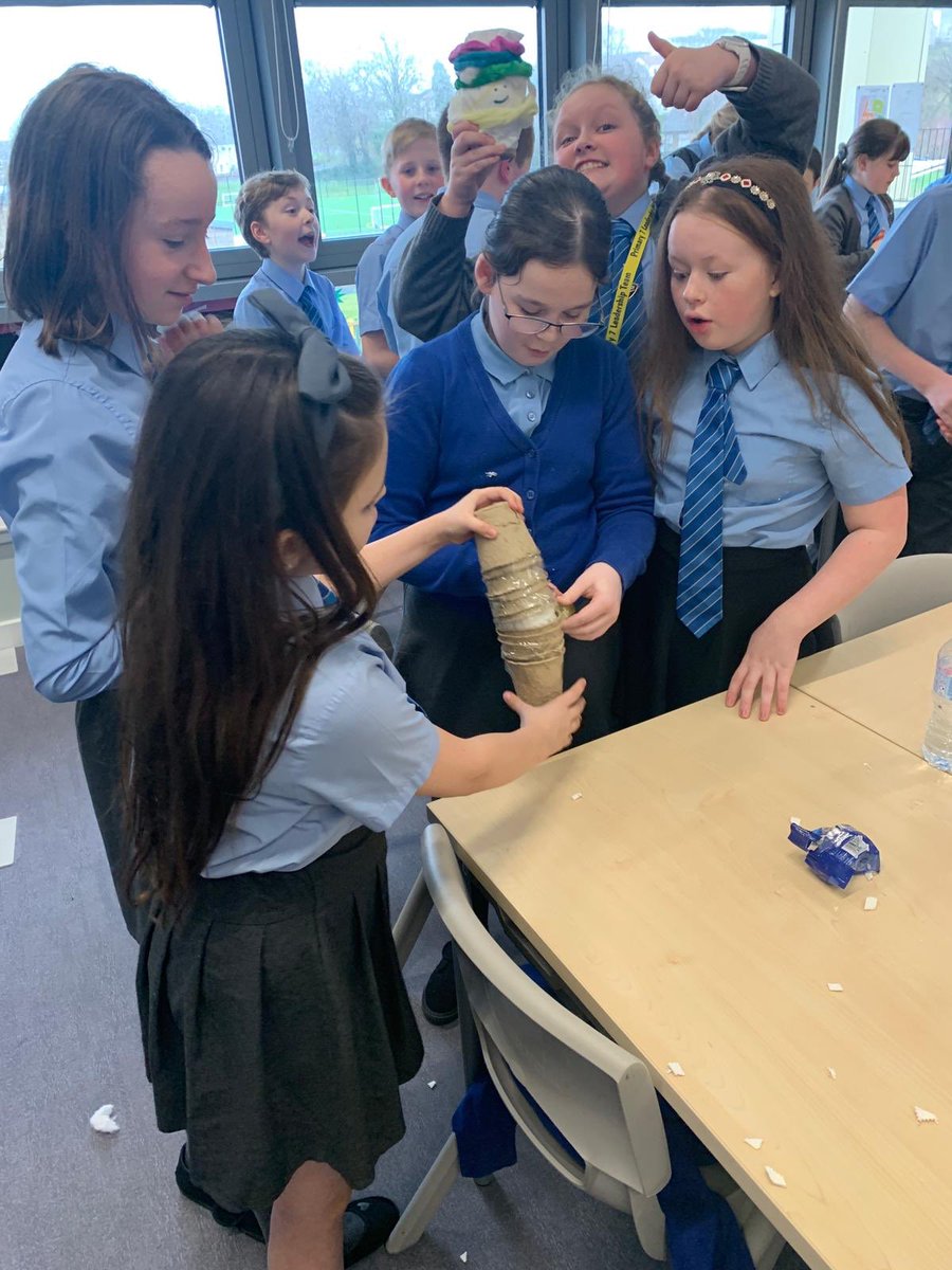 StJohnBoscoPS's tweet photo. Itβs STEM Week at SJB! Today, Primary 6 and 7 attempted the egg challenge. They designed and created protective containers for raw eggs. And then... threw them off the balcony! π Plenty of smashed eggs in the playground this afternoon! #stem #stemweek2020 @AttainRen #teamsjb π https://t.co/hpBCbYMog9
