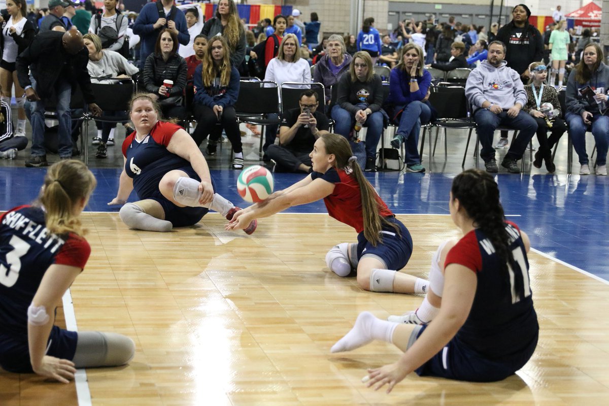 usavolleyball's tweet photo. The U.S. Women's Sitting Team went 4-1 at the @crossroadsvb Sitting Volleyball Exhibition series versus #Brazil and #Russia, losing to only to Russia today as @TeamUSA experimented with lineups throughout the match.

Crossroads Exhibitions Recap | https://t.co/VmJuE6ApJU https://t.co/cUCkVzjaXI