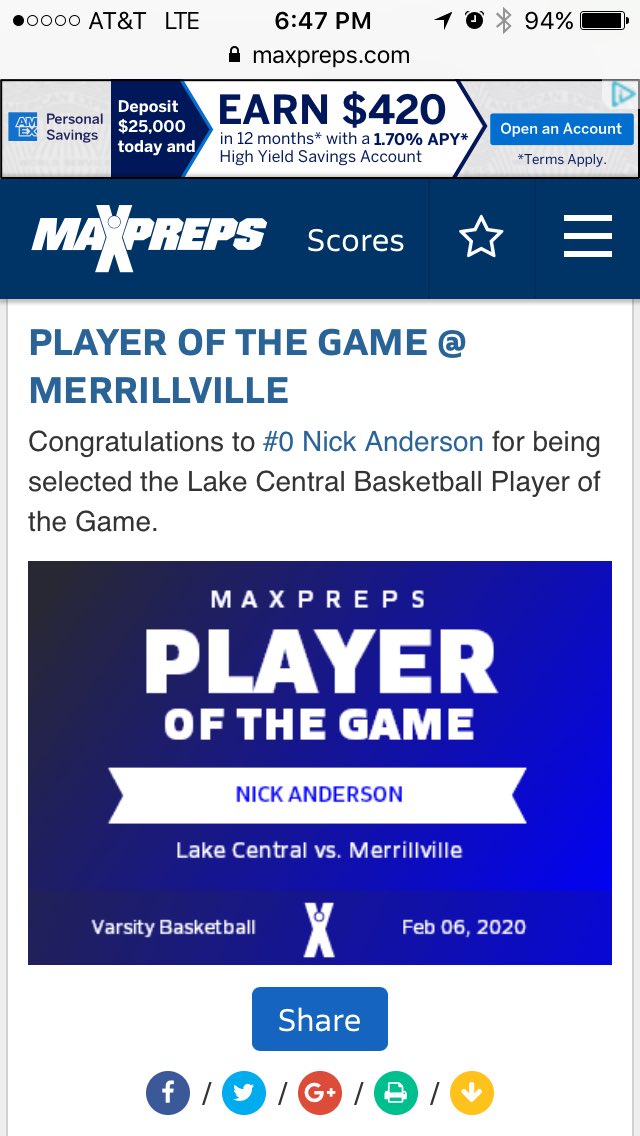 Just_Nichols21's tweet photo. @LCBoysHoops To go along with this absolutely amazing accomplishment @NickAnderson024 also had several of these @MaxPreps POG accolades... https://t.co/M2wLStVbV4