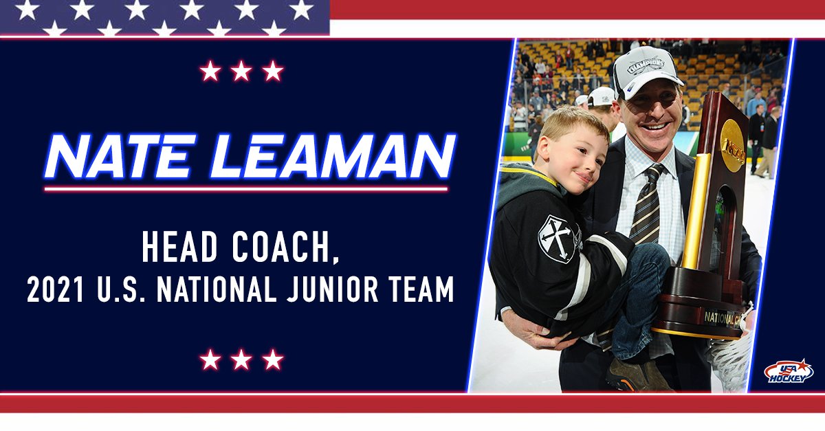 .<a href="/FriarsHockey/">PC Men's Hockey</a>’s Nate Leaman has been named head coach of the 2021 U.S. National Junior Team. 🇺🇸

Details → bit.ly/2IAhxvv