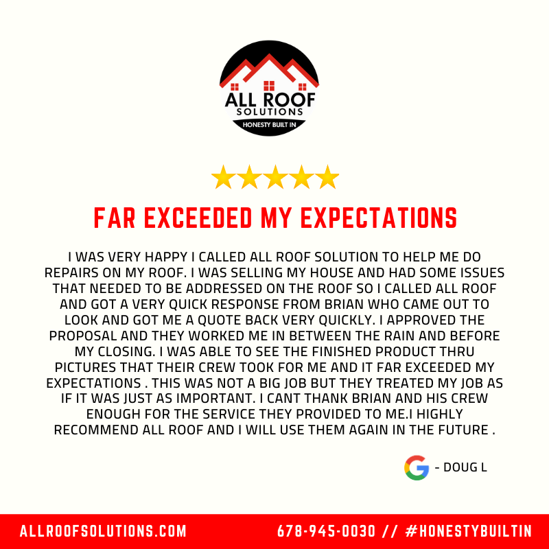 AllRoof1's tweet photo. 🤩 Check out this awesome 5 star review that Doug gave us: https://t.co/dkt6EuhE4r
Call us for a free inspection: (678) 945-0030
#HonestyBuiltIn #Roofing #KennesawRoofer https://t.co/AauKBkBjI9