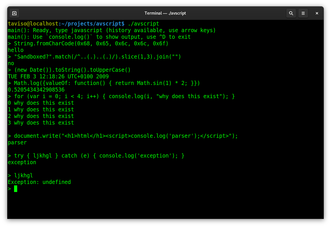 I have something fun for you, I pulled the javascript interpreter out of Avast and ported it to Linux 😆

This runs unsandboxed as SYSTEM, any vulns are wormable pre-auth RCE on 400M endpoints  ¯\_(ツ)_/¯

github.com/taviso/avscript 🐧
