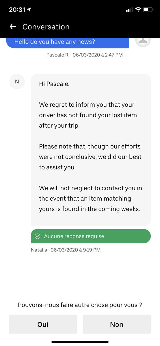 CortoPeyron's tweet photo. The only response i get after telling 10 times to uber the driver had STOLEN my COMPUTER as soon as i got out he rushed so that i could not get my bag. The driver already had a comment of stealing : How is he still working on the uber app ?? Uber is of no help @Uber_ES  @UberFR https://t.co/YpHbG9CNFY