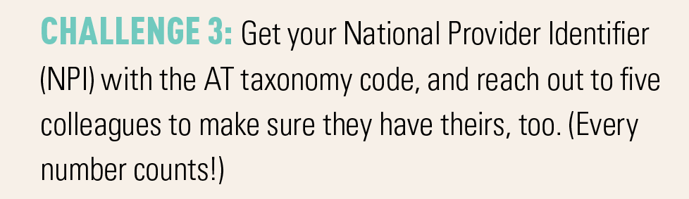 NATA1950's tweet image. NPI is the focus of challenge #3 in the #NATM2020challenge.  We have a helpful resource explaining what an NPI is, why you should get yours and how to do so. #NATM2020 #HealthCareThroughAction nata.org/natm-action-ch…