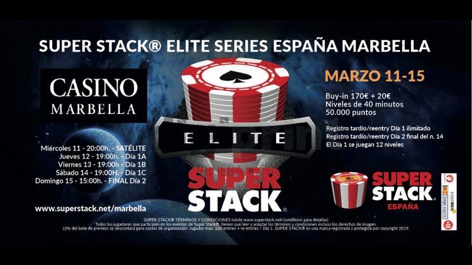 TheSuperStack's tweet photo. 🇪🇸🇪🇸🇪🇸 SUPER STACK® ELITE SERIES ESPAÑA (Marbella) @Casino_Marbella esta semana (11-15 de Marzo) - más de 40.000 € en el evento anterior! https://t.co/6HHDCVe4SR