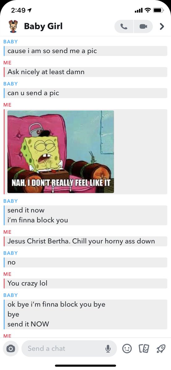 happyg50's tweet photo. Yo Bertha chillll https://t.co/fnb5Vzg0go