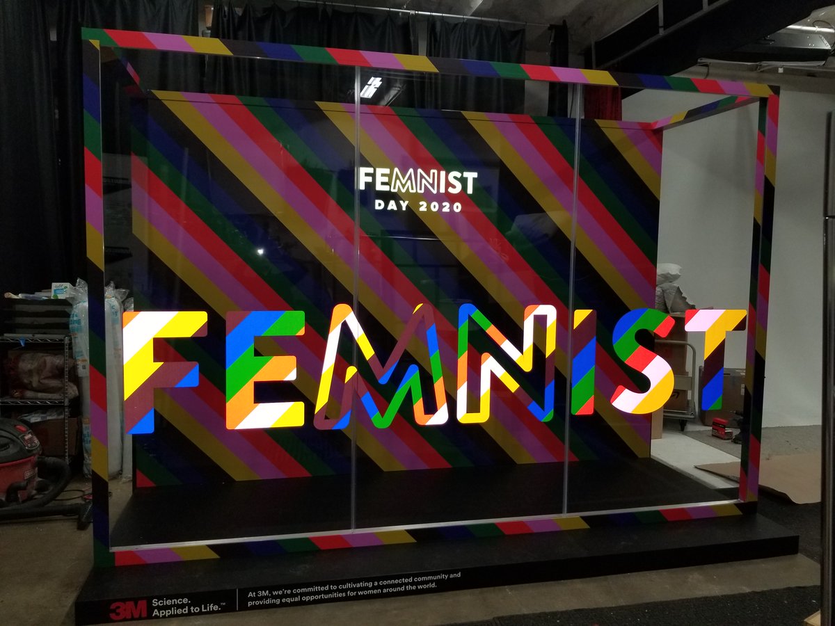 We were honored to work on the creation of this photo booth with 3M to celebrate International Woman’s Day! #FeMNistDay2020