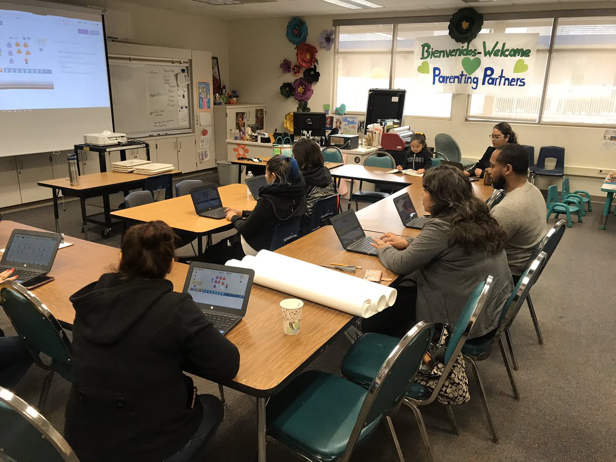 RossRoadrunners's tweet image. Parents learned how their students use @codeCampusED to create programs in @ScratchJr and @scratch this morning @RossRoadrunners They were amazed by what their students are doing #Rossome