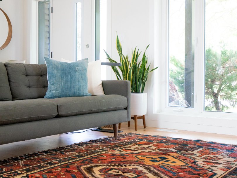 10 Decorating Tips for Small Spaces. Tip #5: Choose the Right Rug. A rug is the one item you definitely don’t want to skimp on, size-wise. Pick a floor covering that’s large enough so most of the furniture will sit on it. For more tips check out ow.ly/sXof50ymGoo