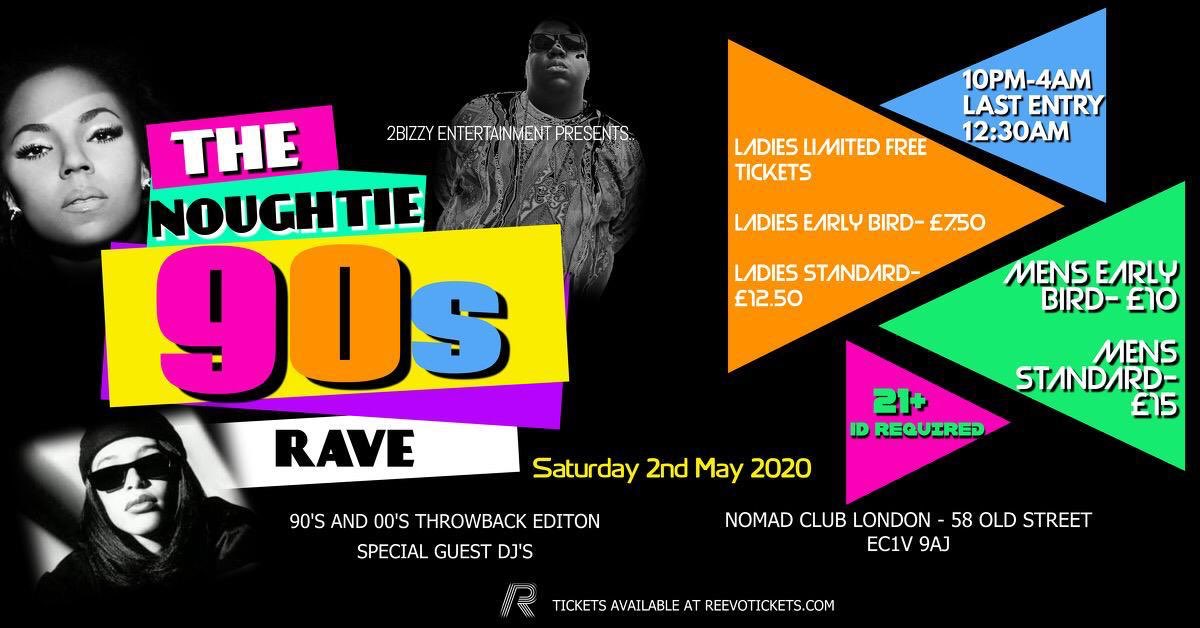 2BizzyEnt's tweet photo. THE NOUGHTIE NINETIES!
We’re almost there now! Tickets will be on sale tomorrow at 9AM! Ladies remember to get in quick as there are limited free tickets available. Reply to this post with the #2Bizzy🍾 hashtag when you have yours 😉 https://t.co/O06oX9LdE2