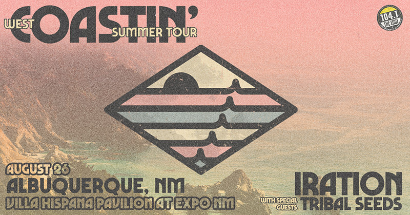 NMStateFair's tweet photo. We're going for the Hat trick today. Coming to Villa Hispana this summer is @Iration with special guests @TribalSeeds on the West Coastin' Summer Tour August 26th. Tickets go on sale this Friday through Ticket Master.
#ExpoNM #ABQMusic #SummerConcerts https://t.co/QvKCeN7Qph