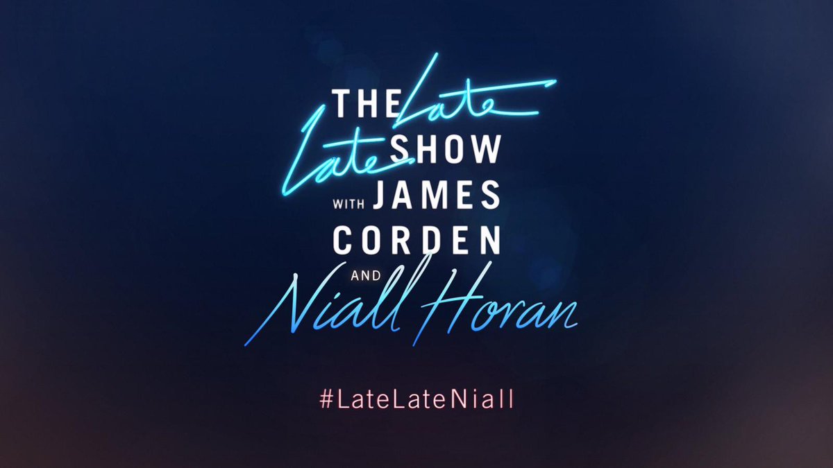 NiallOfficial's tweet photo. Going to be an incredible week here on the @latelateshow with my good friend @JKCorden. Make sure ya watch #LateLateNiall https://t.co/ORqRH2miqM