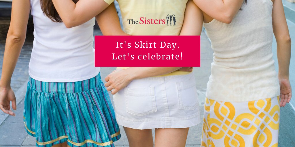 'Skirt Day' is a thing?! #ladies #girls #fashion #skirtday #fun #joy #play #celebrate #style #instafashion #funtuesday #friends #sisters #thesisterswine