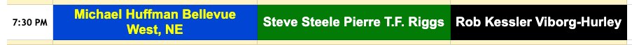 Playcaller's nightmare

Impossible to choose March 20. All know football &amp; how to deploy talent 

Huffman of <a href="/BellevueWestFB/">Bellevue West Football</a> w/ <a href="/zavierbetts1/">zavier betts ₁₅</a> 
<a href="/Steele_House/">Steve Steele</a> of Pierre football w/ <a href="/GreyZabel/">Grey Zabel</a> 
Kessler of Viborg-Hurley football w/ @chase_mason11

Register
sanfordsports.sportngin.com/register/form/…