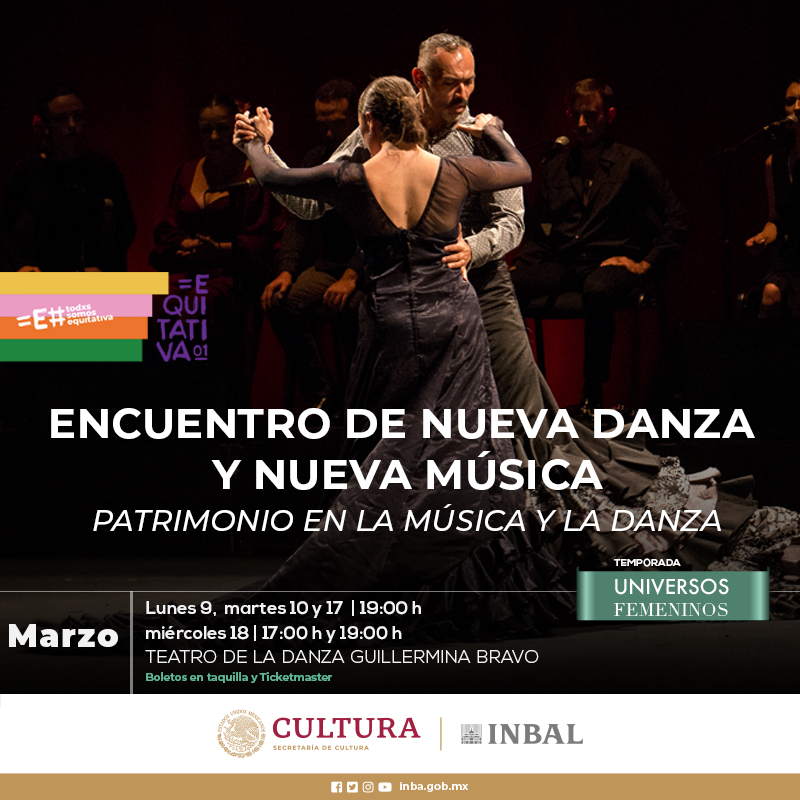 20 años del Festival de Nueva Danza y Nueva Música, un proyecto creado y dirigido por la maestra Consuelo Sánchez, que en esta ocasión se realizará bajo la temática "Patrimonio en la música y la danza".