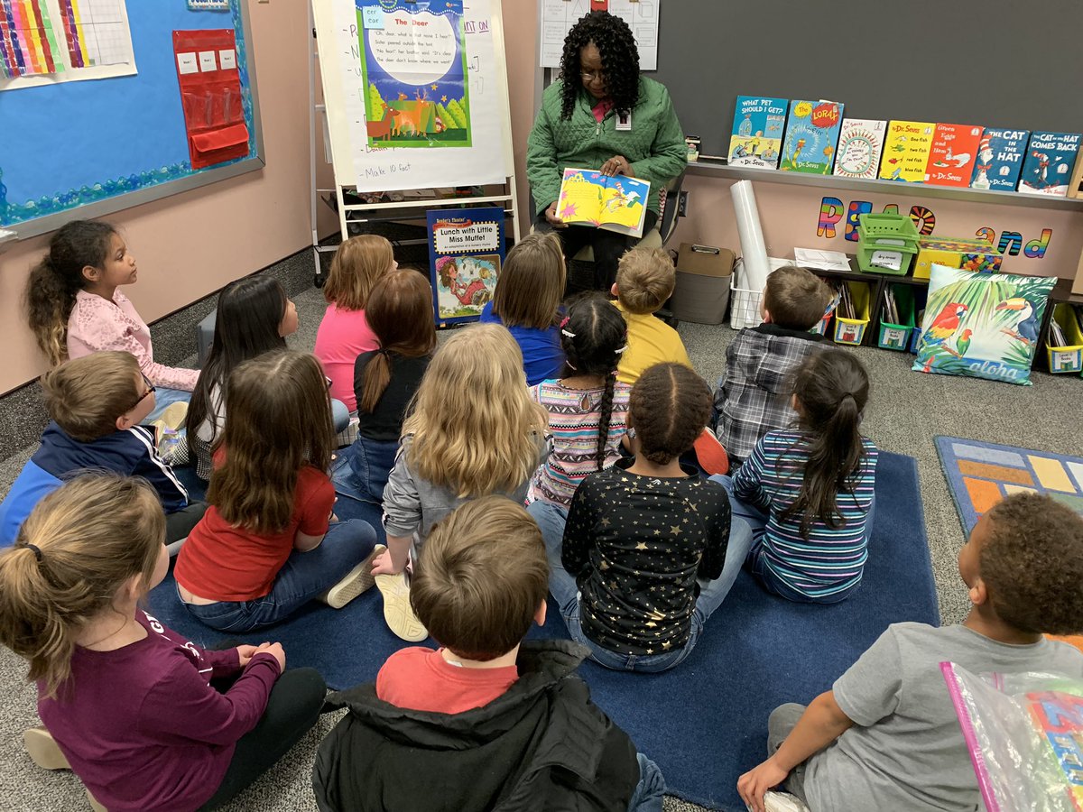 FarkasFirsties's tweet photo. Our last two guest readers (Friday and today) to celebrate Dr. Seuss week and Read Across America. Our first graders are now familiar with so many more Dr. Seuss books! @HP_Pandas https://t.co/fvm8sJJy8l