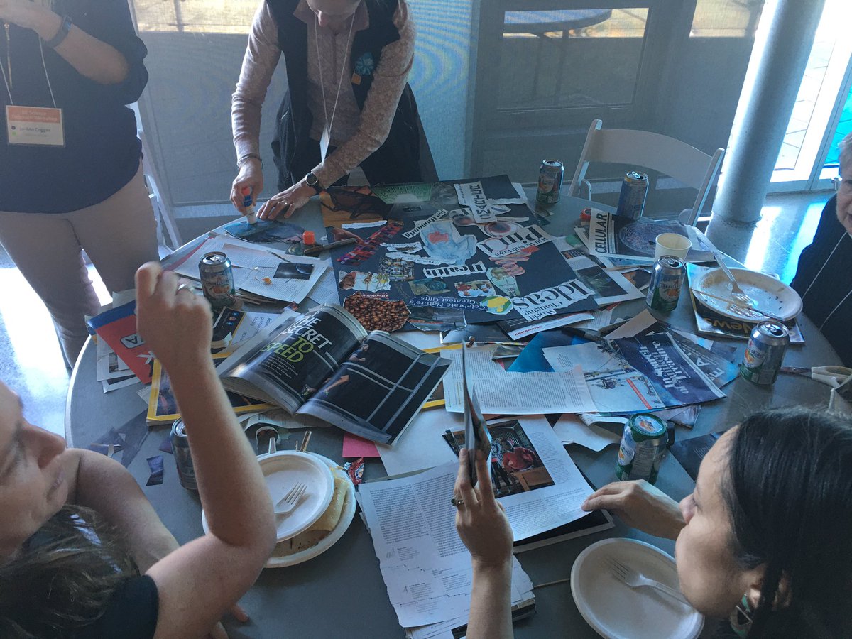 artthescience's tweet photo. GMOs, vaccines, climate change, AI—these are just a few of the issues inspiring these awesome collages! #scicomm #SciArt #steambc #symbiosisca https://t.co/zSmt1dN0u1