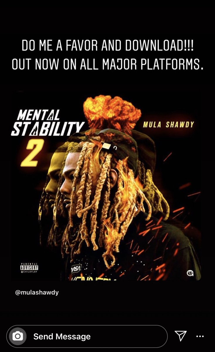 MulaShawdy's tweet photo. Mental Stability 2 OUT NOW π¦
#BadVisionz
https://t.co/LYeu3ro25h
Everything from the π€ https://t.co/qfHwszQYTM