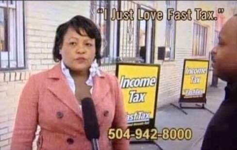 DavidNola985's tweet photo. @WWLTV #FastTax https://t.co/FByULIKgbL