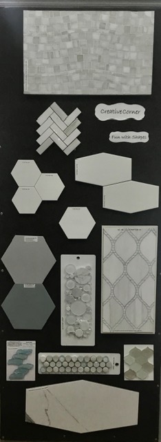 decorntile's tweet photo. Fun with shapes! Break out of the standard #tile sizes.  Visit our #TileShowroom in #LagunaHills for these #uniquetile designs today #ArabesqueTile #SubwayTile #Octagon #hexagon #mosaic #MosaicMonday #pennyrounds #herringbone #stone @JeffreyCourtInc @adexusawest  @LunadaBayTile https://t.co/nvgOiE9qRK