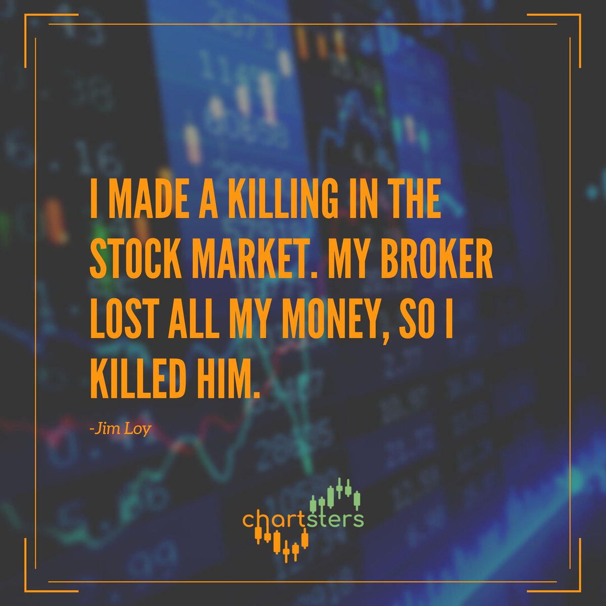 chartsters's tweet photo. Learn to invest and trade for yourself and you won’t have to make any killings 🔪💀 #chartsters https://t.co/R5EPlfyU2x