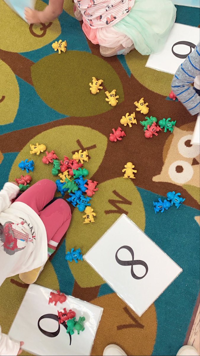 BrightBeginNYC's tweet photo. Having fun with monkeys and numbers! How many monkeys can you count? #happeningsatbbnyc #preschoolplay #handsonlearning https://t.co/ReznOFHTum
