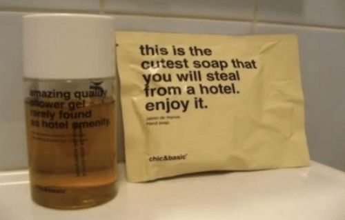 CobaTweets's tweet photo. Honestly, we’ve all stocked up on shampoo at a hotel. 
-
-
-
#hotels #travel #blog #hospitalitymanagement #cmms #vacation #Monday #funny https://t.co/LTB1Ru2yMv