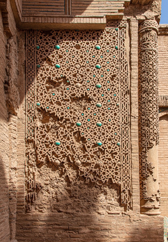 The Ghorid Portal and some of the design inside the Portal that was uncovered at the Great Mosque of Herat, Afghanistan.Ghorid´s architecture was quite impressive.