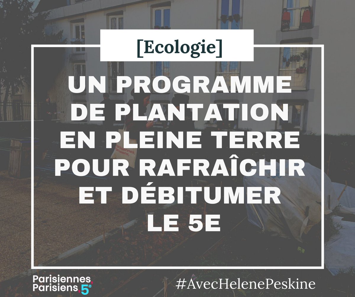 Parisien_nes05's tweet photo. [J-6 Municipales]
L’équipe PP05 désire un quartier fidèle à la valeur-clé de sa tête de liste : l'écologie !
Fondatrice de la plateforme Peps, elle oeuvre au quotidien pour un monde plus écologique.
#Le5emeAuCoeur #AvecHelenePeskine #Municipales2020 #MunicipalesParis2020
@HlnPsk5 https://t.co/TBosQxrvXw