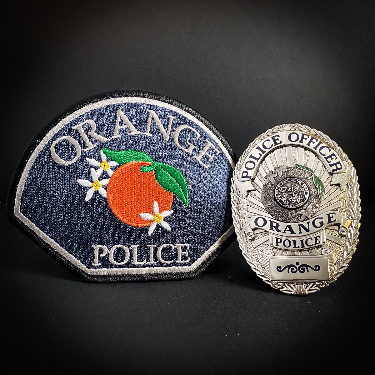 CityOfOrangePD's tweet photo. The Orange Police Department has a new look!    Today we are pleased to announce the City of Orange Police Department’s NEW patch and badge!  
#OrangePD #CityofOrange #badge #patch #police https://t.co/aVyW3tdybS