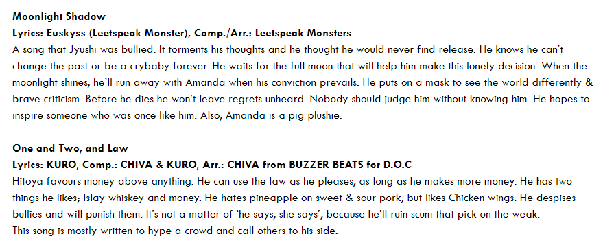 Inactive Pre Battle Season 2 Bad Ass Temple Funky Sounds Bad Ass Temple Sougyaran Bam Kuko Harai そうぎゃらん Bam Moonlight Shadow Jyushi Aimono 月光陰 Moonlight Shadow One And Two