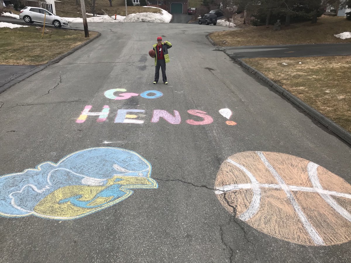 jaydee1417's tweet photo. Came home from work, excited to watch ⁦@natedarling14⁩ and the Blue Hens in the #CAA semifinal and saw this!!! I guess Nate’s younger bro’s are excited too! https://t.co/TT91mOP6y1