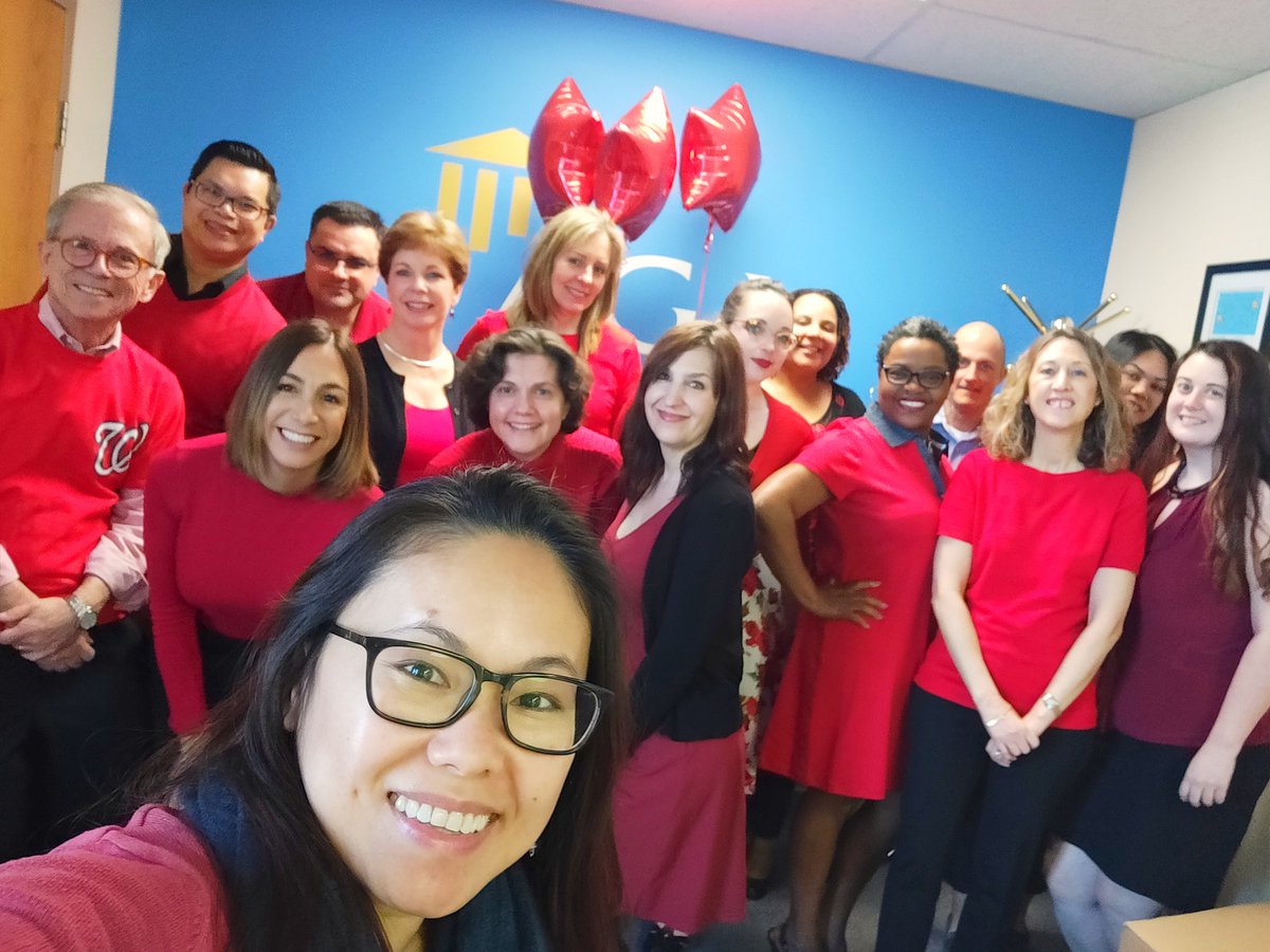 AGACGFM's tweet photo. AGA staff celebrated #CGFMMonth today by wearing red. Send us your pictures from your #CGFMMonth celebrations and don't forget to wear red! https://t.co/BDcf9B8A06